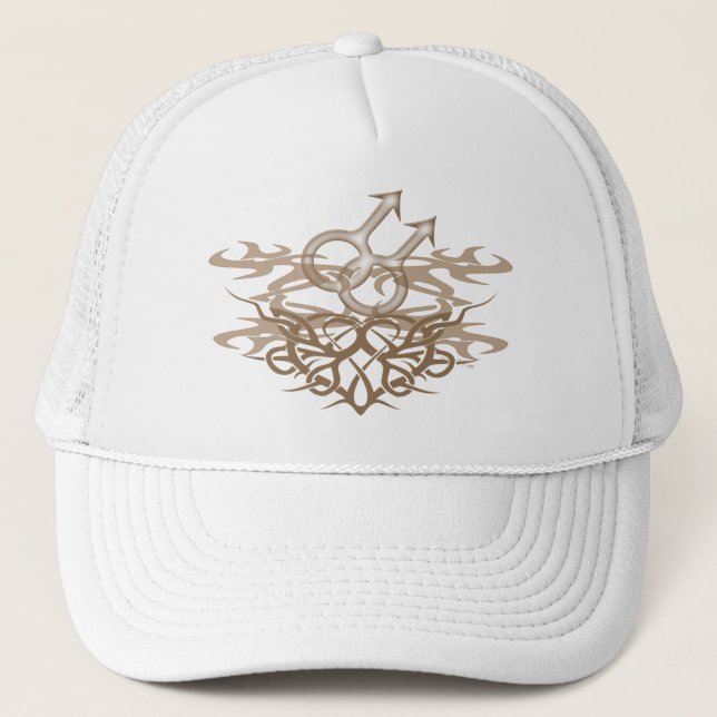 Casquette tribal gai de coeur (Devant)