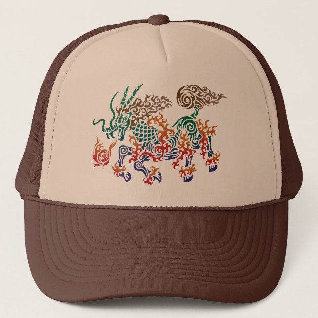 Casquette tribal kirin (Devant)