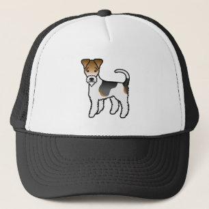 Casquette Tricolor Wire Fox Terrier Chien de Dessin Animé Mi