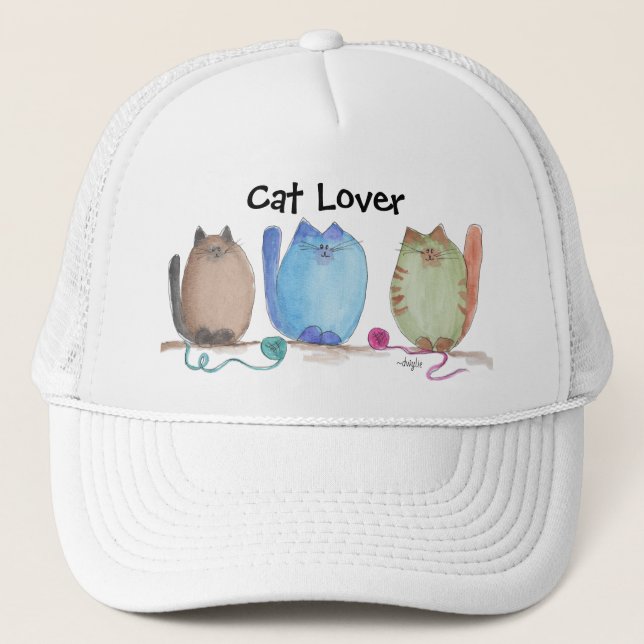 Casquette Trio de chatons (Devant)