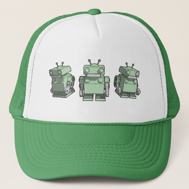 Casquette Trio de robot (Devant)