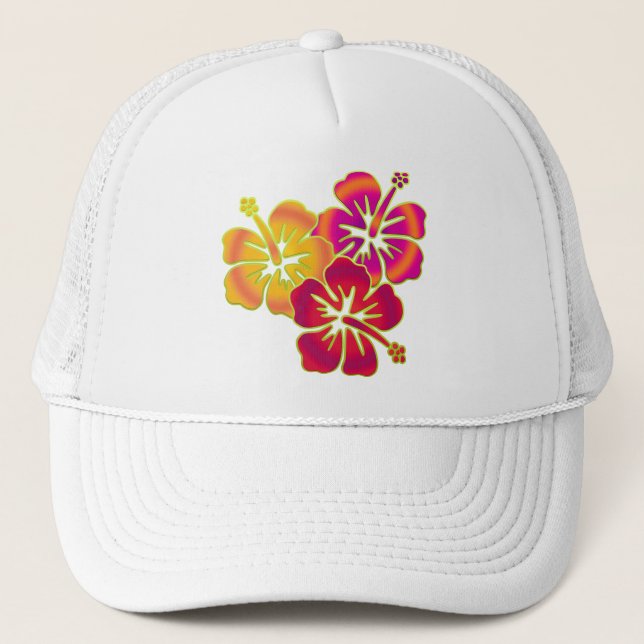 Casquette trio hibiscus (Devant)