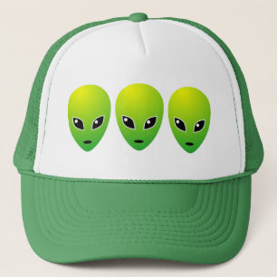 Casquette Trois aliens verts - customisés