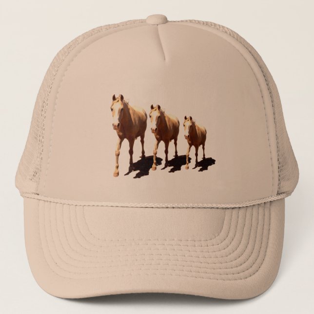 Casquette Trois Chevaux Palomino, (Devant)