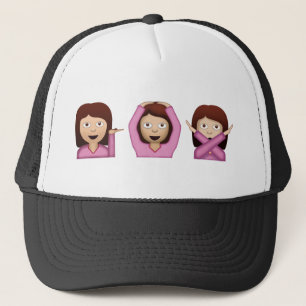 Casquette Trois filles Emoji