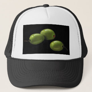 Casquette Trois olives au pastel d'huile