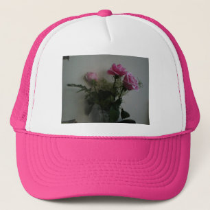 Casquette Trois roses roses