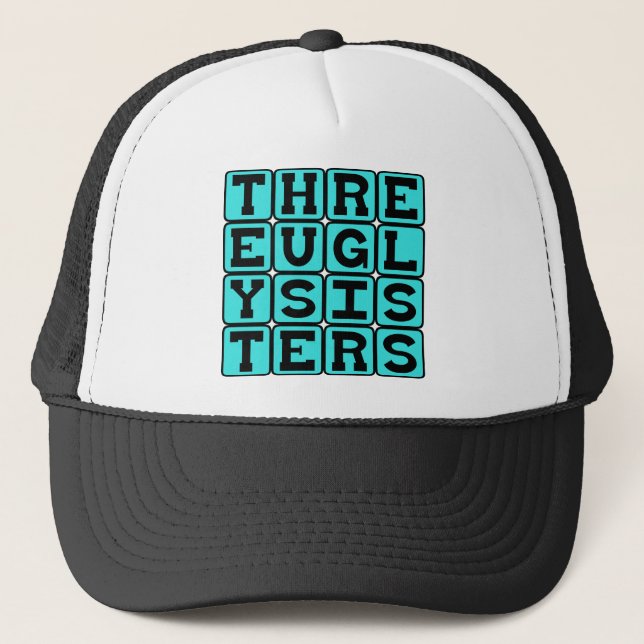 Casquette Trois Sœurs Laides, Frères et Sœurs du Conte de Fé (Devant)