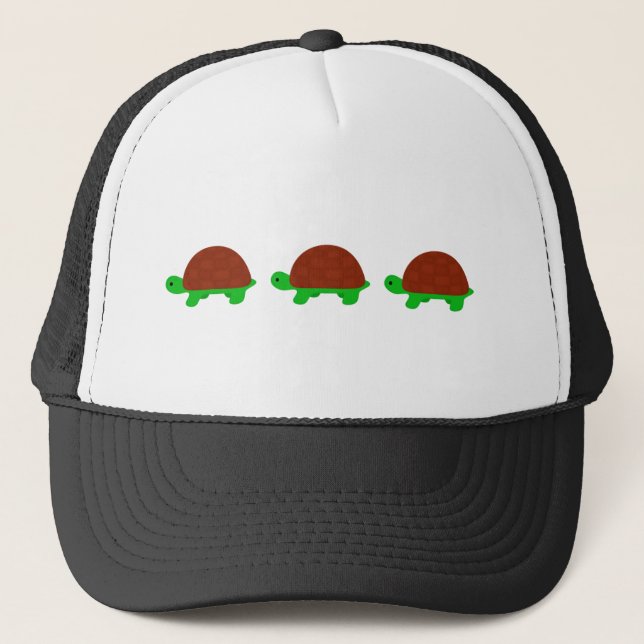 Casquette Trois tortues mignonnes (Devant)