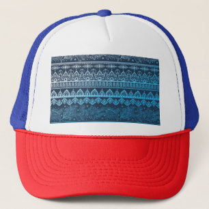 Casquette Troisième ethnie tribale, motif sans coutures.
