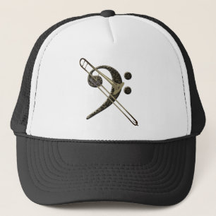 Casquette Trombone Bass Clef Music Instrument Baseball