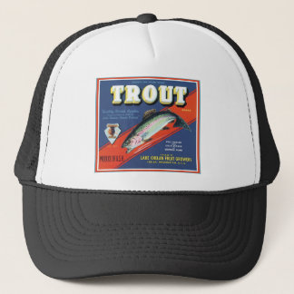 Casquette Trout Lake Chelan Fruit Growers Étiquette Vintage