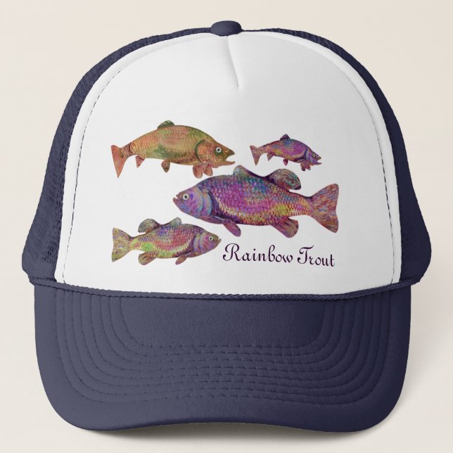 CASQUETTE TROUT RAINBOW COLORFUL (Devant)