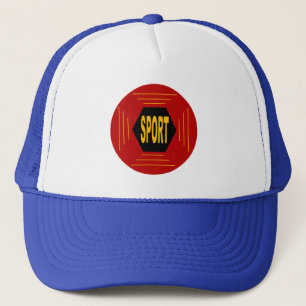 Casquette trucker blanc/bleu royal OCCITANIE SPORT