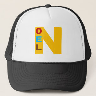 Casquette Trucker blanc/noir  Design NOEL BONBONS