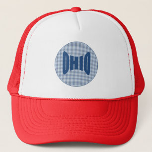 Casquette Trucker blanc rouge DESIGN OHIO