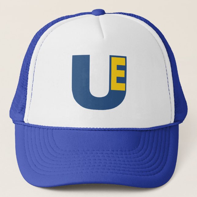 casquette trucker  blanc royal Design UE (Devant)