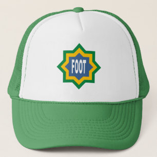 Casquette TRUCKER blanc/vert FOOT