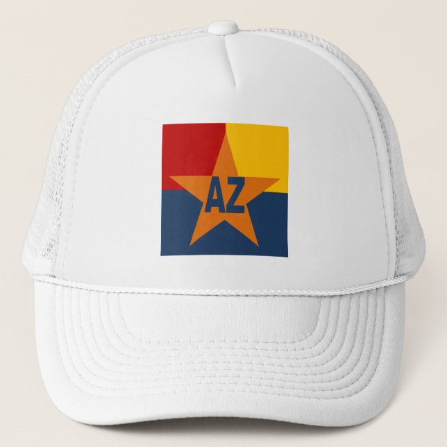 Casquette Trucker blanche  ARIZONA (Devant)