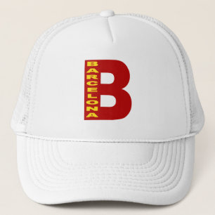Casquette Trucker blanche BARCELONA