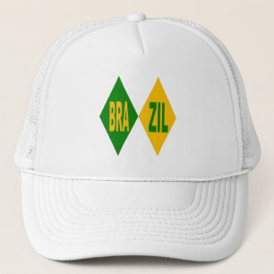 Casquette Trucker blanche BRAZIL