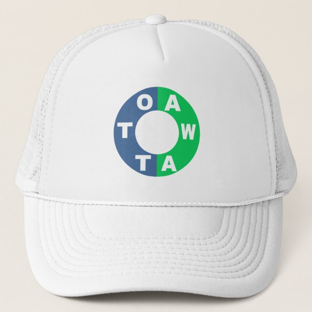 casquette trucker blanche DESIGN OTTAWA (Devant)