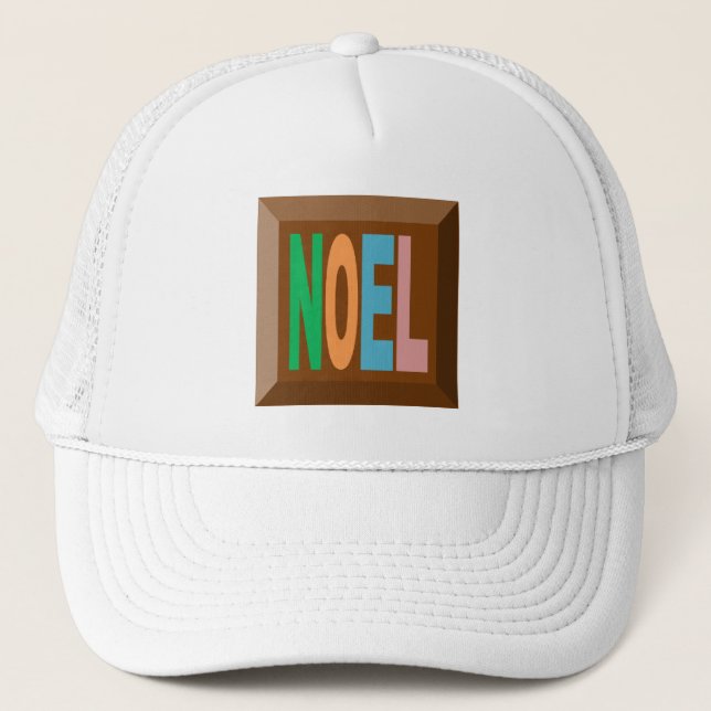 Casquette Trucker blanche  NOEL CHOCOLAT (Devant)