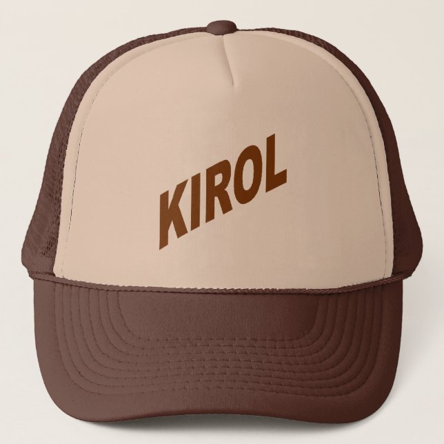 Casquette Trucker fauve/marron   KIROL (Devant)