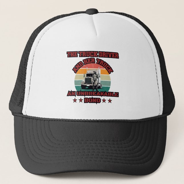 Casquette Trucker féminin Forte route Bond Fierté Conception (Devant)