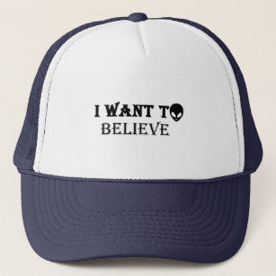 Casquette Trucker Hat Je veux croire pour les fans d'OVNI