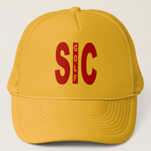 Casquette Trucker jaune SICILA GOLF