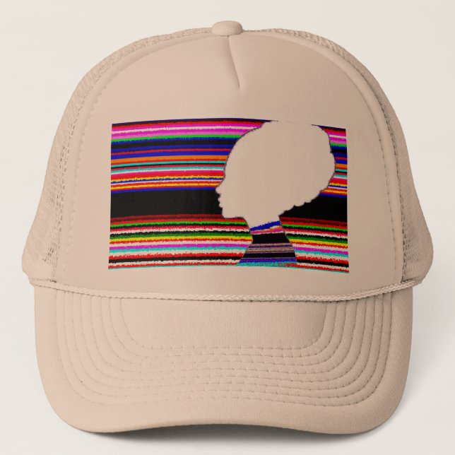 Casquette Trucker Khaki Spectrum Profile – Pop Art (Devant)