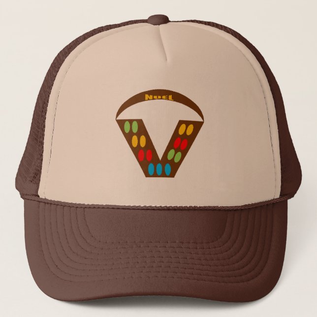 Casquette Trucker  marron NOEL CHOCOLAT BONBONS (Devant)