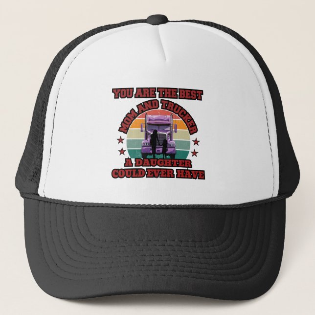 Casquette Trucker Mère Fille Bond Famille Route Amour (Devant)