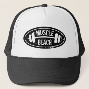 Casquette trucker Muscle Beach avec logo haltère