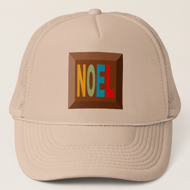 CASQUETTE  TRUCKER  NOEL  CHOCOLAT (Devant)