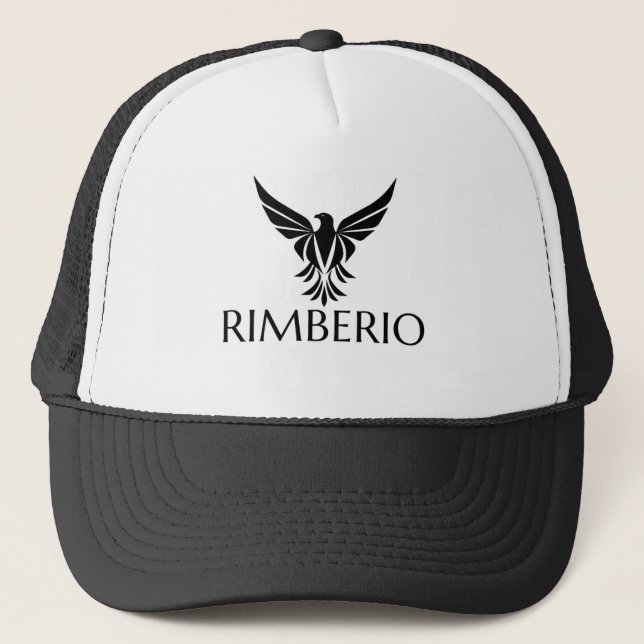 Casquette Trucker RIMBERIO Phoenix Logo | Noir et  (Devant)