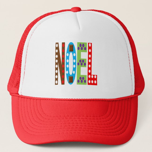 Casquette Trucker  rouge NOEL CHOCOLAT  BONBONS (Devant)