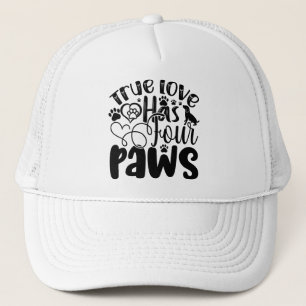 Casquette True Love a quatre pattes pour l'Amoureux des anim