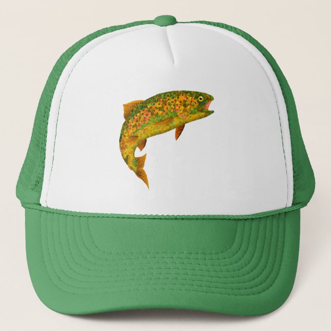 Casquette Truite arc-en-ciel feuille Aspen 2 (Devant)