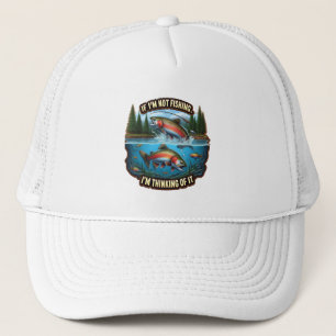 Casquette Truite arc-en-ciel Un poisson vibre saute de l'eau