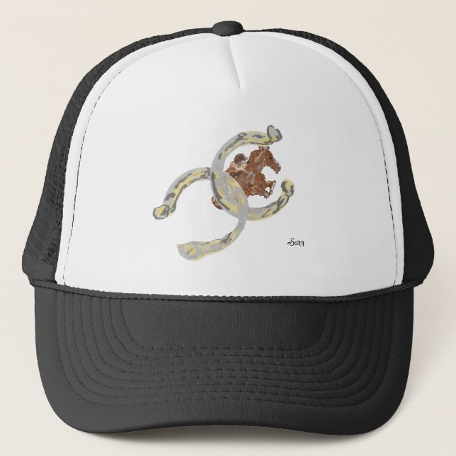 Casquette Truker :  Fer à Cheval Chanceux (Devant)