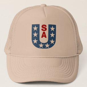 Casquette Truker kaki DESIGN USA
