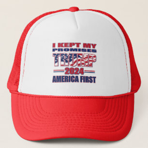 Casquette Trump 2024 J'ai tenu mes promesses