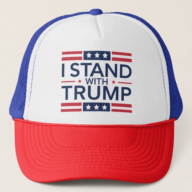 Casquette Trump 2024 : Je Suis Avec Trump Pour Appuyer Le Pr (Devant)