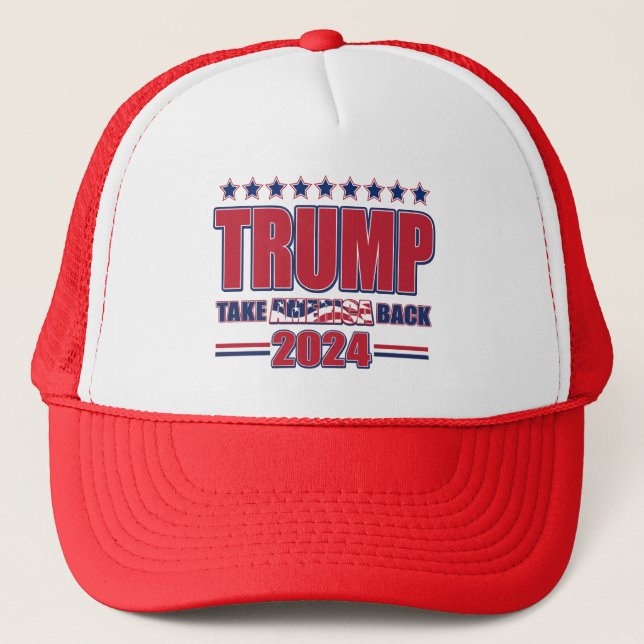 Casquette Trump 2024 : Reprendre l'Amérique (Devant)