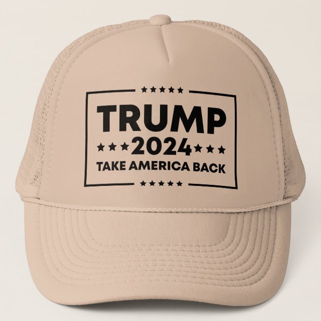 Casquette Trump 2024 : Trump et l'Amérique (Devant)