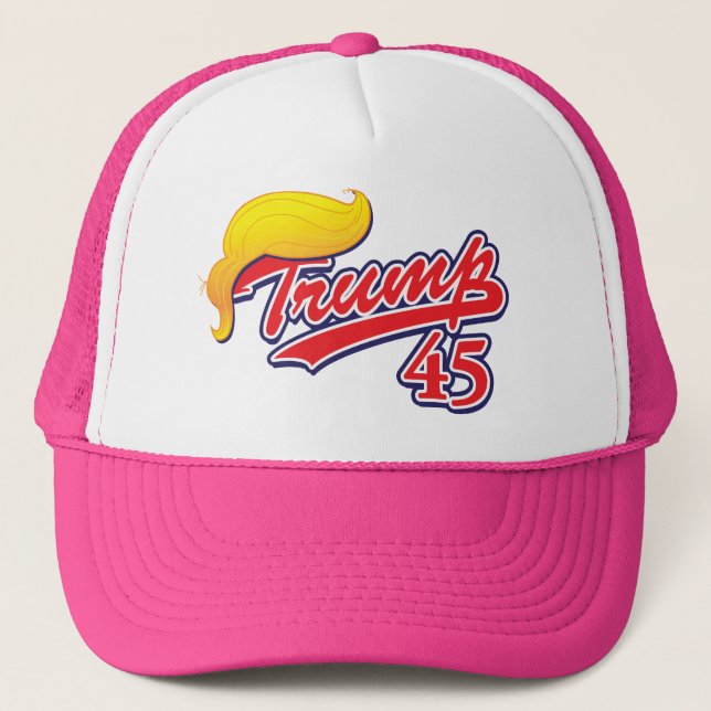 Casquette Trump-45-with-Hair (Devant)