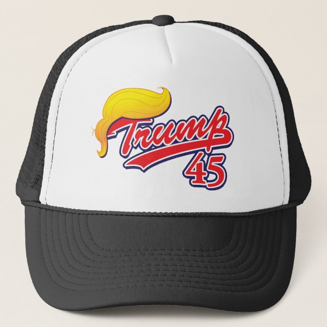 Casquette Trump-45-with-Hair (Devant)
