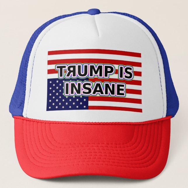 Casquette TRUMP EST INSANE (rétrograde R) (Devant)